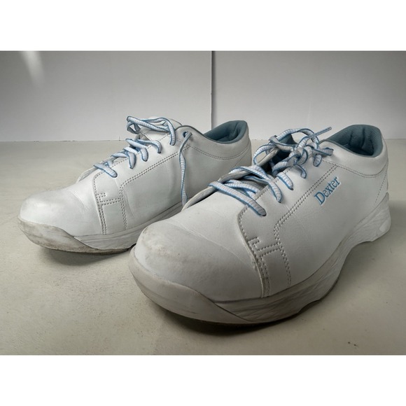 Dexter Raquel V Womens Bowling Shoes White Blue US 11 M Slide-Rite - Picture 1 of 8